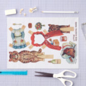 Little Red Riding Hood, Paper Doll, Louis Wain Tissuepapier (Craft)