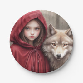 Little Red Riding Hood Papieren Bordje