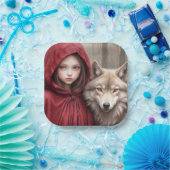 Little Red Riding Hood Papieren Bordje (Feest)