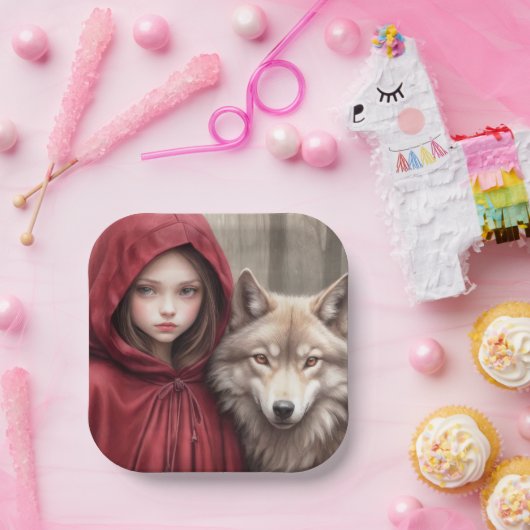 Little Red Riding Hood Papieren Bordje