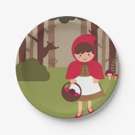 Little Red Riding Hood Papieren Bordje