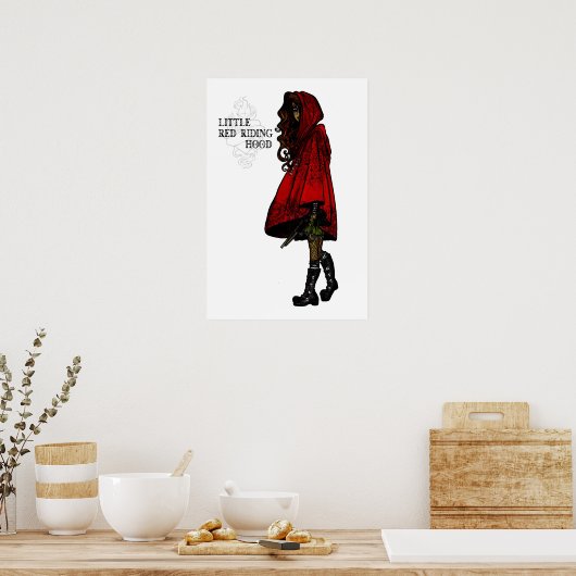 Little Red Riding Hood Poster (Keuken)
