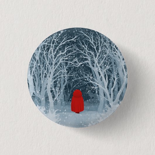 Little Red Riding Hood Ronde Button 3,2 Cm (Voorkant)