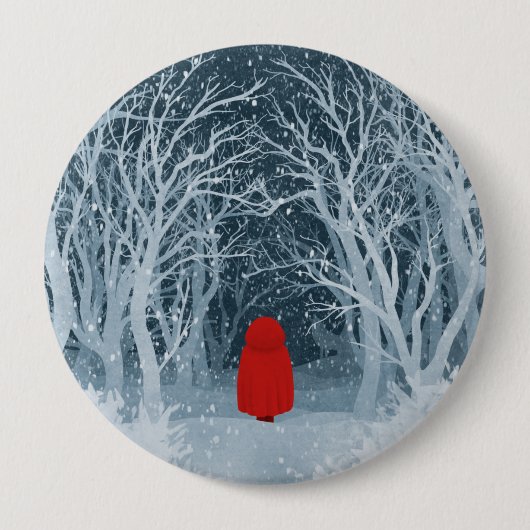 Little Red Riding Hood Ronde Button 4,0 Cm (Voorkant)