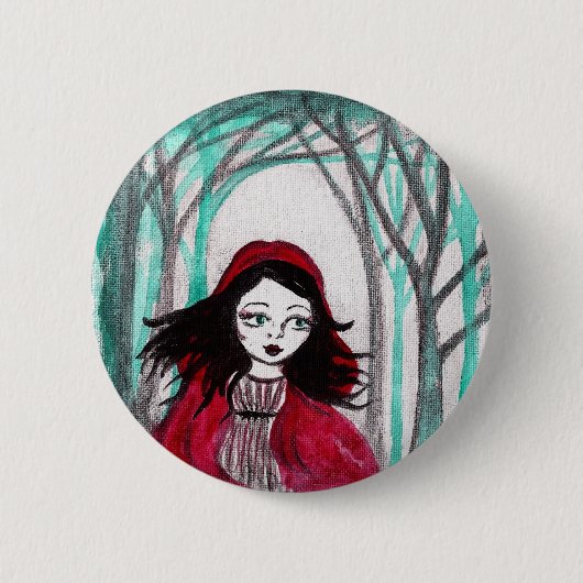 Little Red Riding Hood Ronde Button 5,7 Cm (Voorkant)