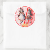 Little Red Riding Hood Ronde Sticker (Tas)
