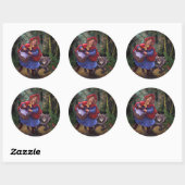 Little Red Riding Hood Ronde Sticker (Vel)