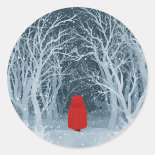 Little Red Riding Hood Ronde Sticker