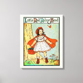 Little Red Riding Hood  Schattige Canvas Afdruk (Voorkant)