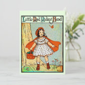 Little Red Riding Hood  Schattige Kaart (Staand voorkant)