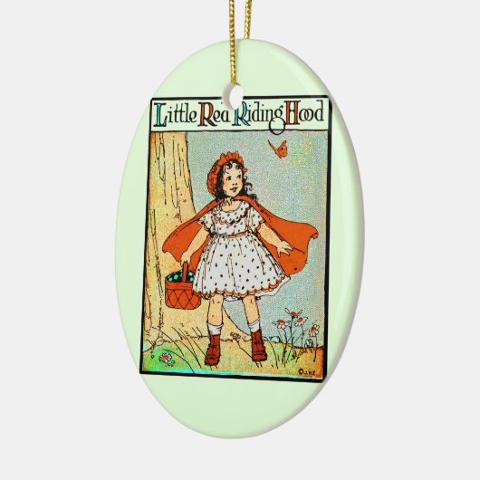 Little Red Riding Hood  Schattige Keramisch Ornament (Links)