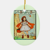 Little Red Riding Hood  Schattige Keramisch Ornament (Voorkant)