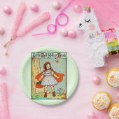 Little Red Riding Hood  Schattige Papieren Bordje (Feest)