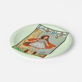 Little Red Riding Hood  Schattige Papieren Bordje (Gekanteld)