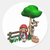 Little Red Riding Hood Sticker (Voorkant)