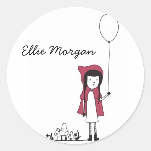 Little Red Riding Hood Sticker (Voorkant)