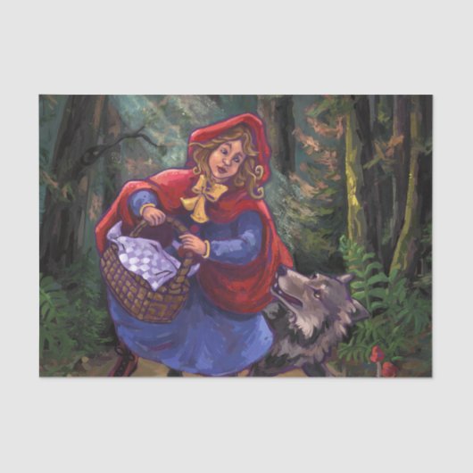 Little Red Riding Hood Tissuepapier (Voorkant)