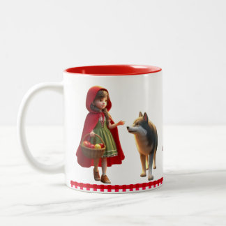 Little Red Riding Hood Tweekleurige Koffiemok