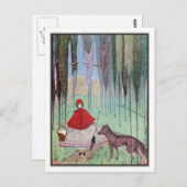 Little Red Riding Hood van Harry Clarke Briefkaart (Voorkant / Achterkant)