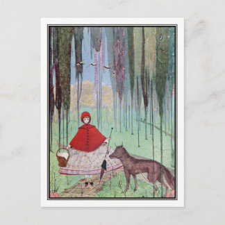 Little Red Riding Hood van Harry Clarke Briefkaart