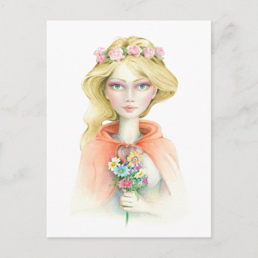 "Little Red Riding Hood" van Scot Howden Briefkaart (Voorkant)