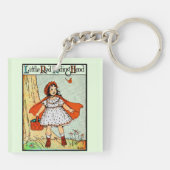 Little Red Riding Hood Vintage Cute Sleutelhanger (Achterkant)