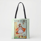 Little Red Riding Hood Vintage Cute Tote Bag (Voorkant)