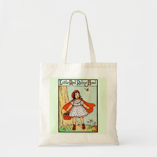 Little Red Riding Hood Vintage Cute Tote Bag (Voorkant)