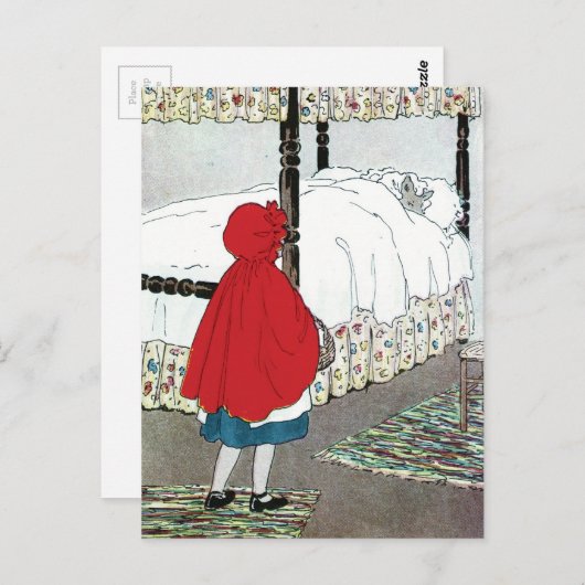 Little Red Riding Hood: Wat is er mis met je? Briefkaart (Voorkant / Achterkant)