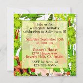 Little Red Riding Hoods Birthday Visit Kaart (Achterkant)