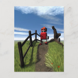 Little Red Robot Briefkaart