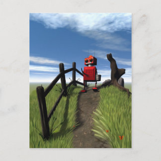 Little Red Robot Briefkaart