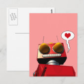 Little Red Robot Love Briefkaart (Voorkant / Achterkant)