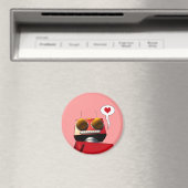 Little Red Robot Love Magnet (Insitu (Vaatwasser))