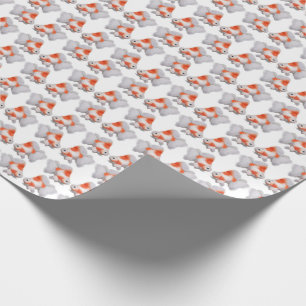 Little Red Ryukin Fantail Goldfish Wrapping Paper Cadeaupapier