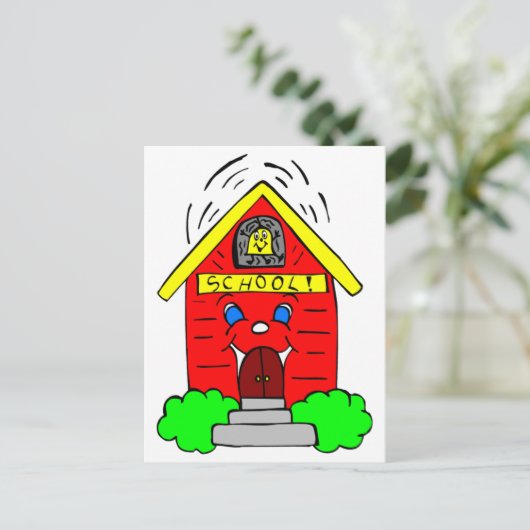 Little Red Schoolhouse Briefkaart (Staand voorkant)