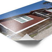 Little Red Schoolhouse, Dauphin Island, Alabama Foto Afdruk (Hoek)