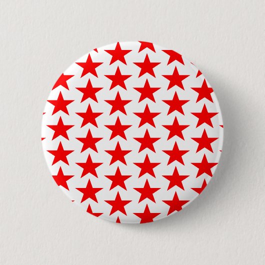 Little Red Stars Pattern Ronde Button 5,7 Cm (Voorkant)