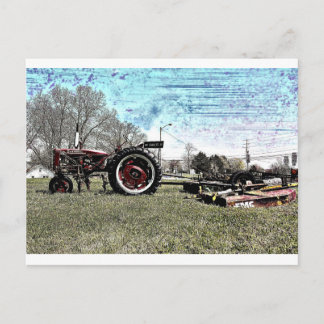 Little Red Tractor Briefkaart