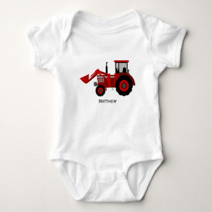 Little Red Tractor Romper