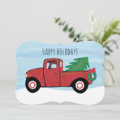 Little Red Truck Briefkaart Envelope Inc. (Staand voorkant)