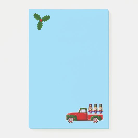 Little Red Truck en Nutcrackers Christmas Post-it Post-it® Notes (Voorkant)