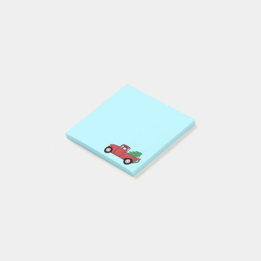 Little Red Truck-kerstboom Post-it® Notes (Schuin)