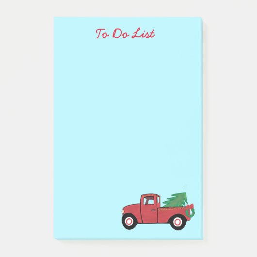 Little Red Truck-kerstboom Post-it® Notes (Voorkant)