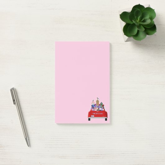 Little Red Truck Spring Post-it® Notes (Kantoor)