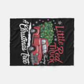 Little Red Trucks Hauling Santa Christmas Tree Par Fleece Deken (Voorkant (Horizontaal))