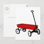 Little Red Wagon Briefkaart (Voorkant / Achterkant)