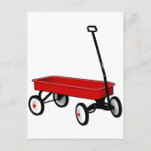 Little Red Wagon Briefkaart (Voorkant)