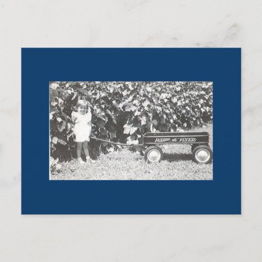 Little Red Wagon Briefkaart (Voorkant)