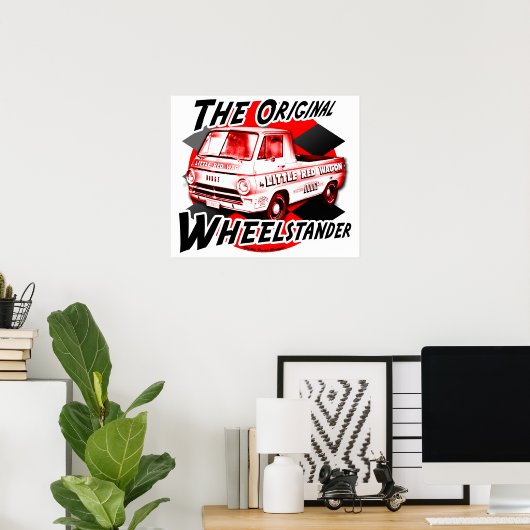 Little Red Wagon Poster (Thuiskantoor)